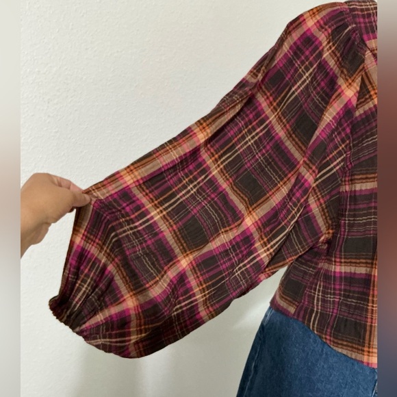 Anthropologie Long sleeve Lace up Dolman Top Size Small - Picture 6 of 13